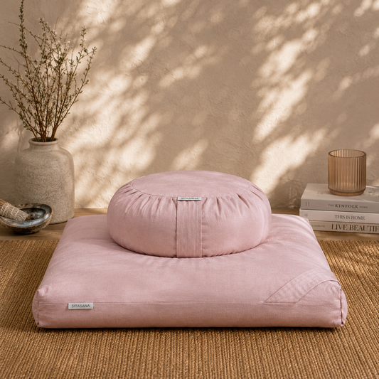 Meditation Cushion Set - Rose Petal