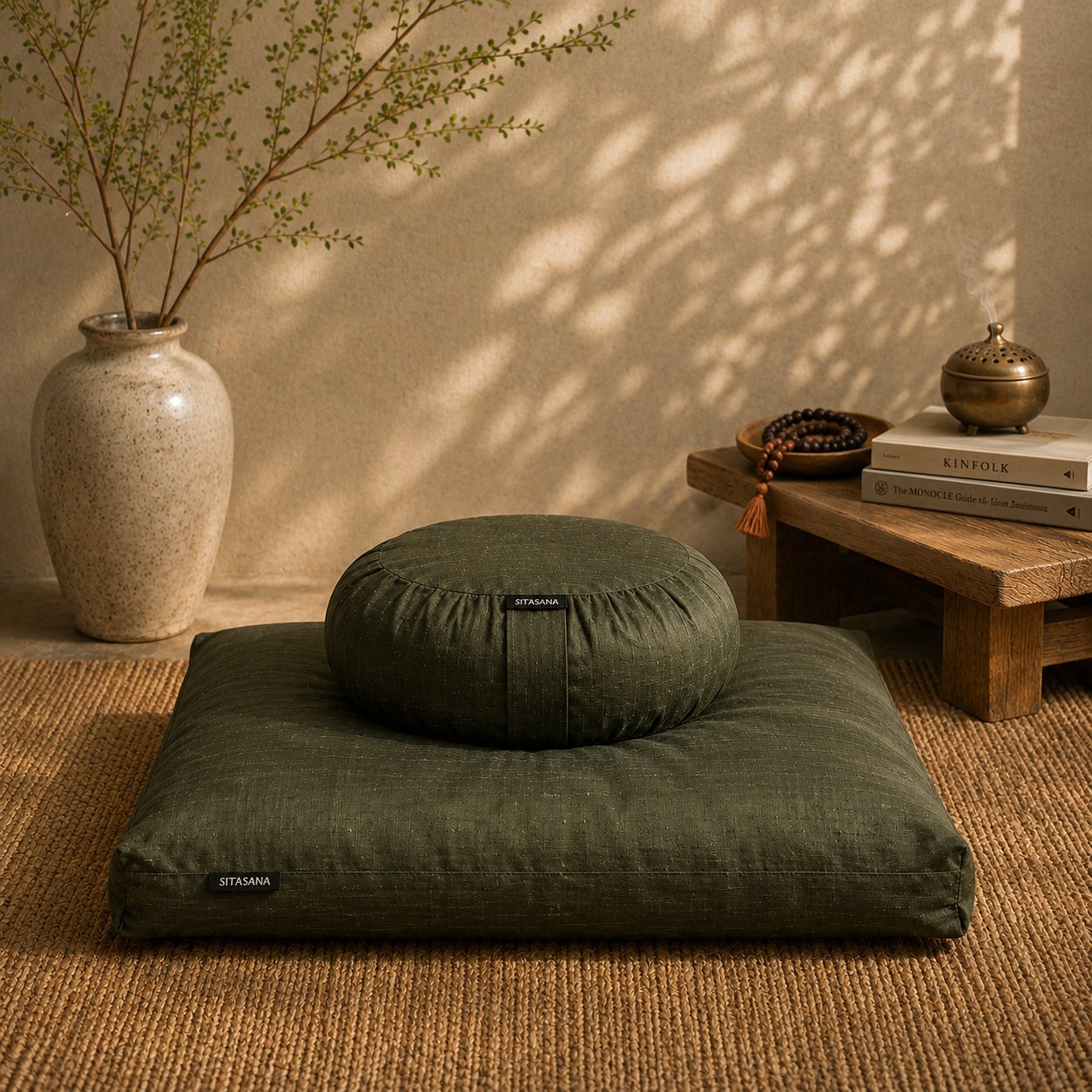 Meditation Cushion Set - Midnight Forest