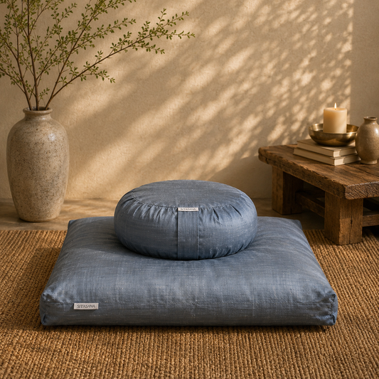 Meditation Cushion Set - Sky Blue