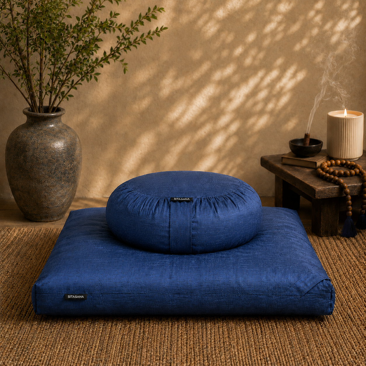 Meditation Cushion Set - Night Blue