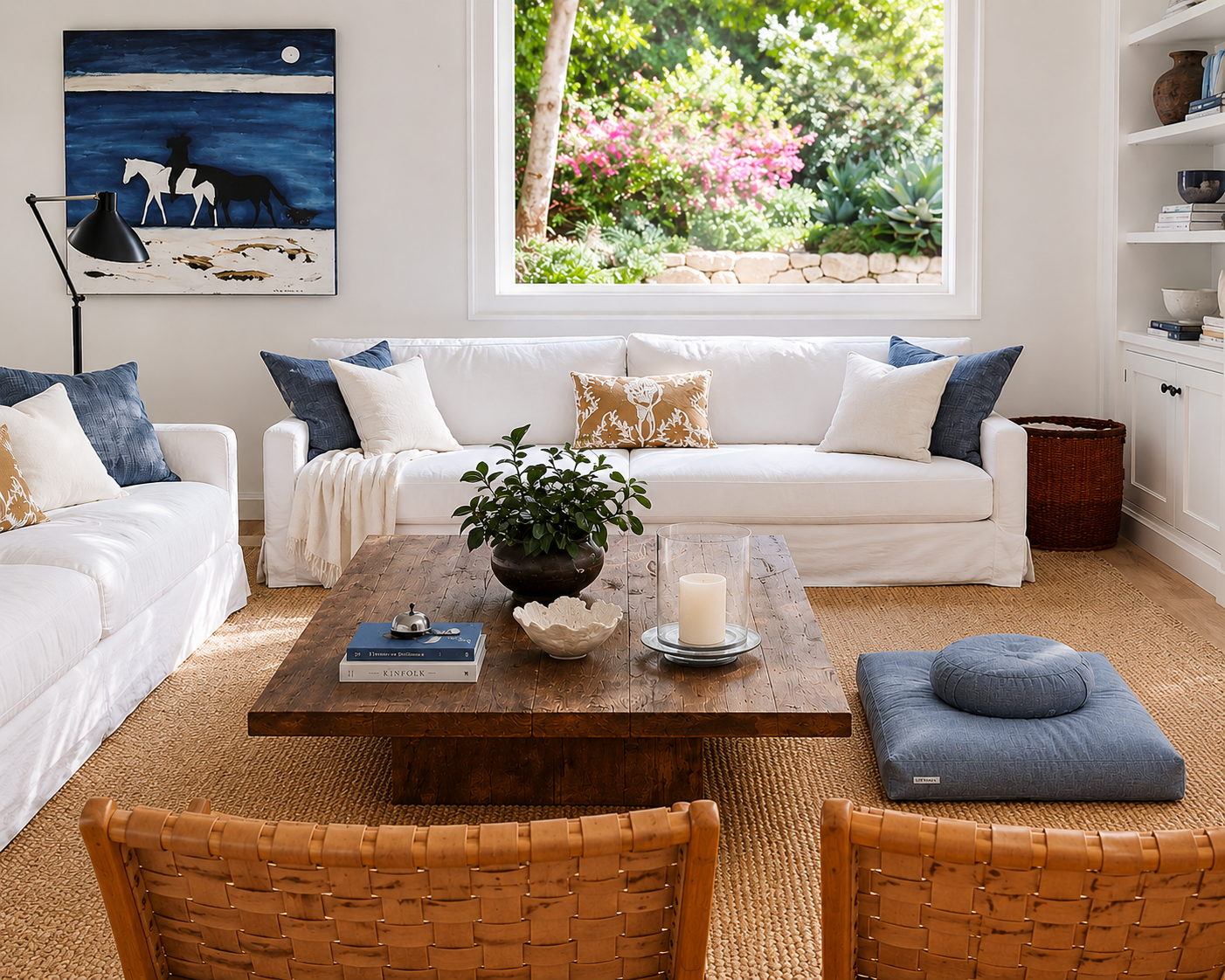 Meditation Cushion Set - Sky Blue