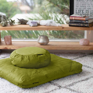 Meditation Cushion Set - Jewel Tone Green